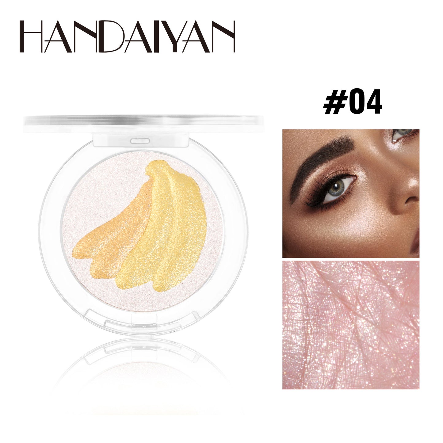 Handaiyan Fruit Series Highlight Powder Pearlescent Fine Glitter Brightening Makeup Palette