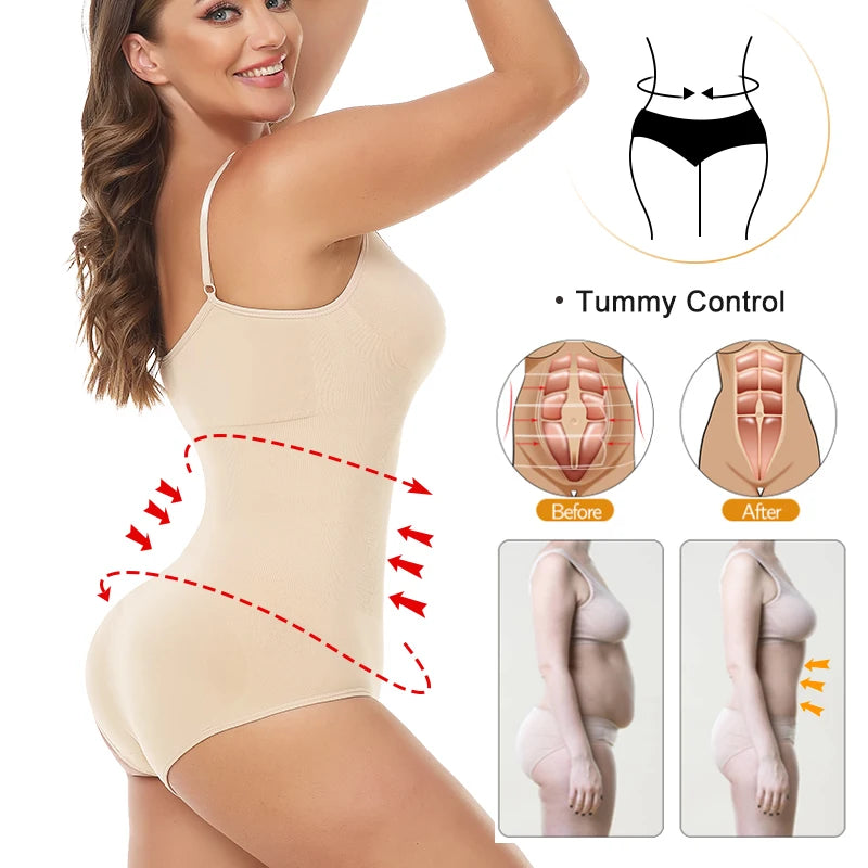 Ultimate Women's Bodysuit Shapewear - Experience Full Body Tummy Control and Butt Lifting for a Stunning Hourglass Figure