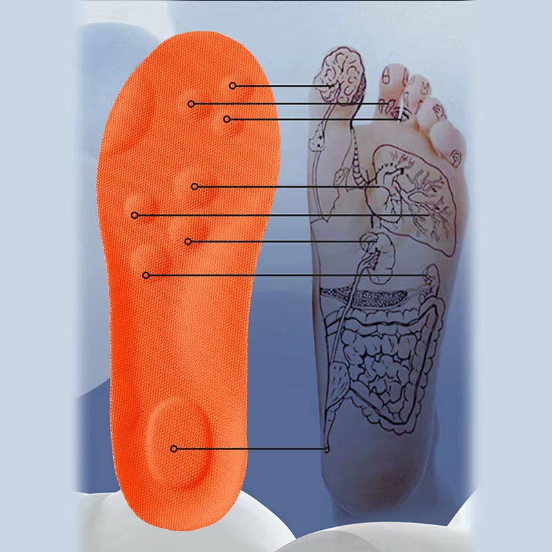 Experience Ultimate Comfort with Our Soft High Elasticity Latex Sport Insoles - Arch Support and Shock Absorption for Every Step!