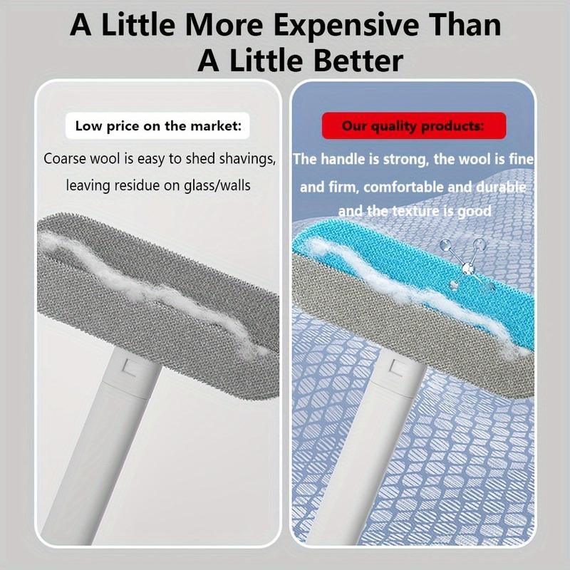 Upgraded Reusable Pet Hair Remover Brush – Extra-Long Handle Lint Cleaner for Dog & Cat Hair, Washable Multi-Surface Tool for Furniture, Bedding, Clothes & Car Interiors