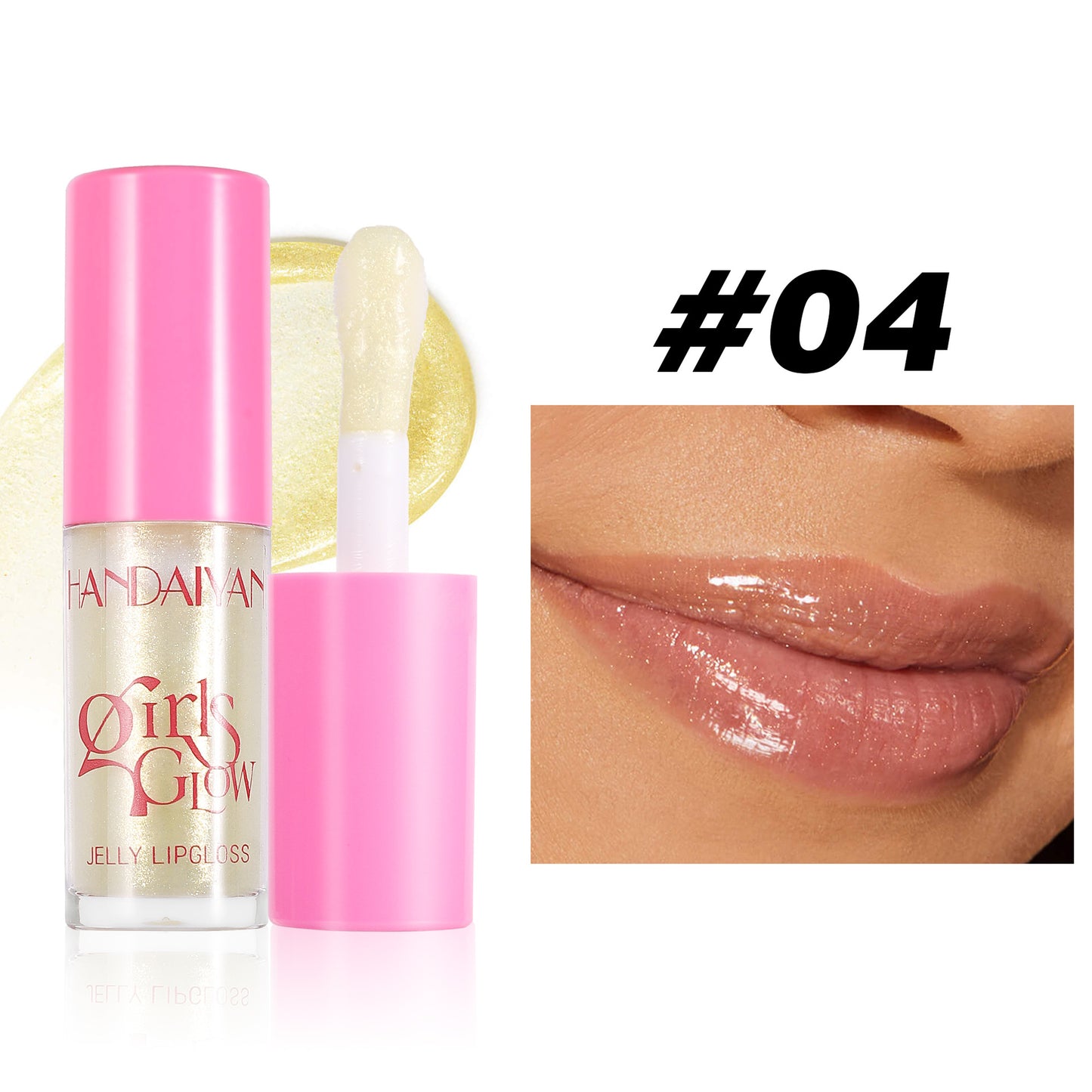 Handaiyan Transparent Pearl Lip Gloss Moisturising Water-Light Lip Lacquer