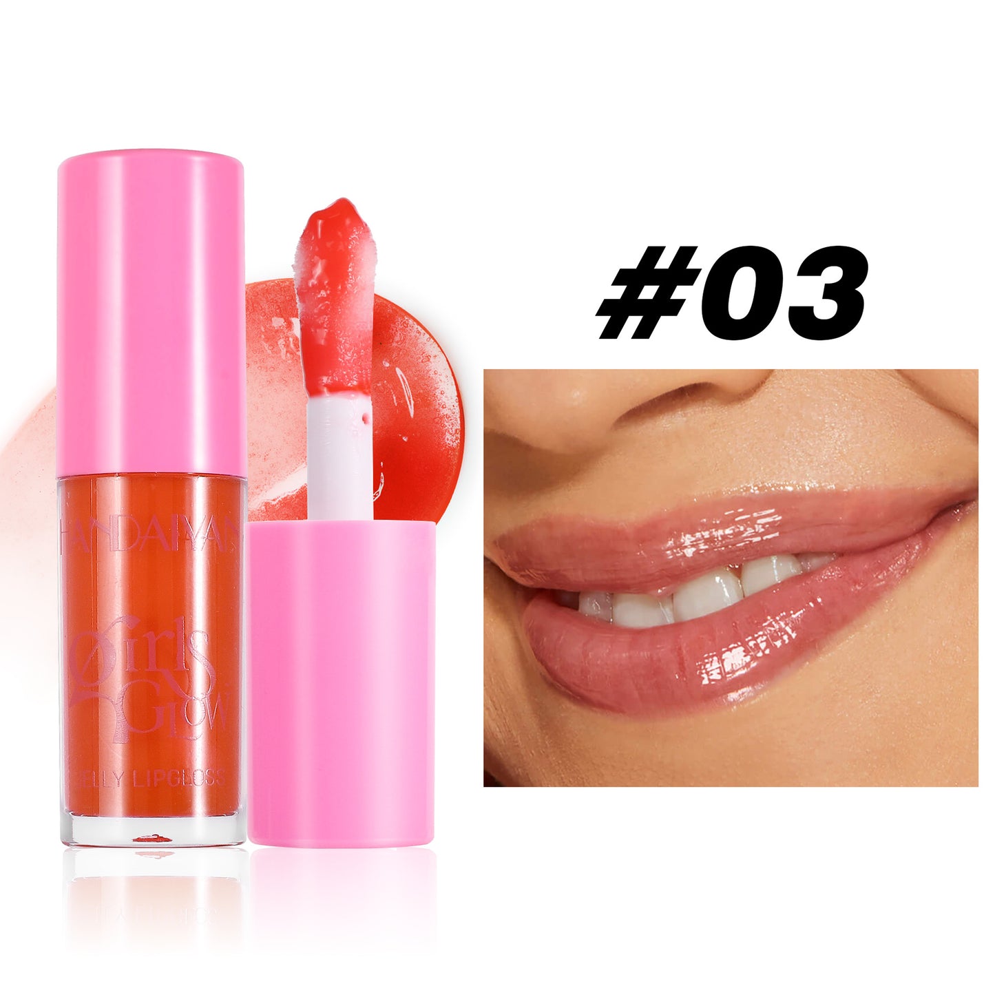 Handaiyan Transparent Pearl Lip Gloss Moisturising Water-Light Lip Lacquer