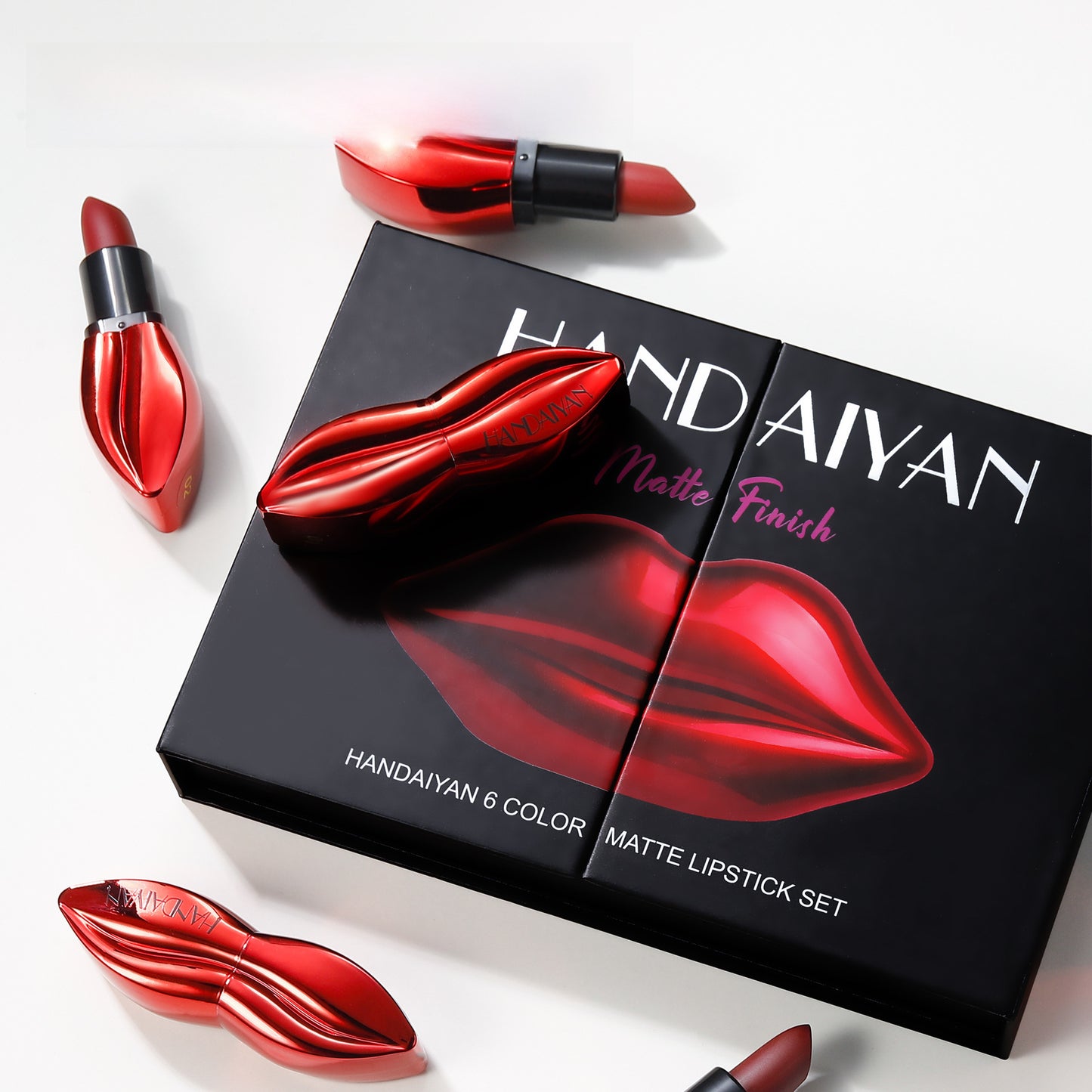 Handaiyan 5-Piece Liquid Blush Stick Set Shimmer Matte Easy-to-Blend Repair Blush