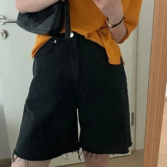 American street vibe vintage embroidered jeans for women 2025 spring and summer New loose wide leg straight cropped pants