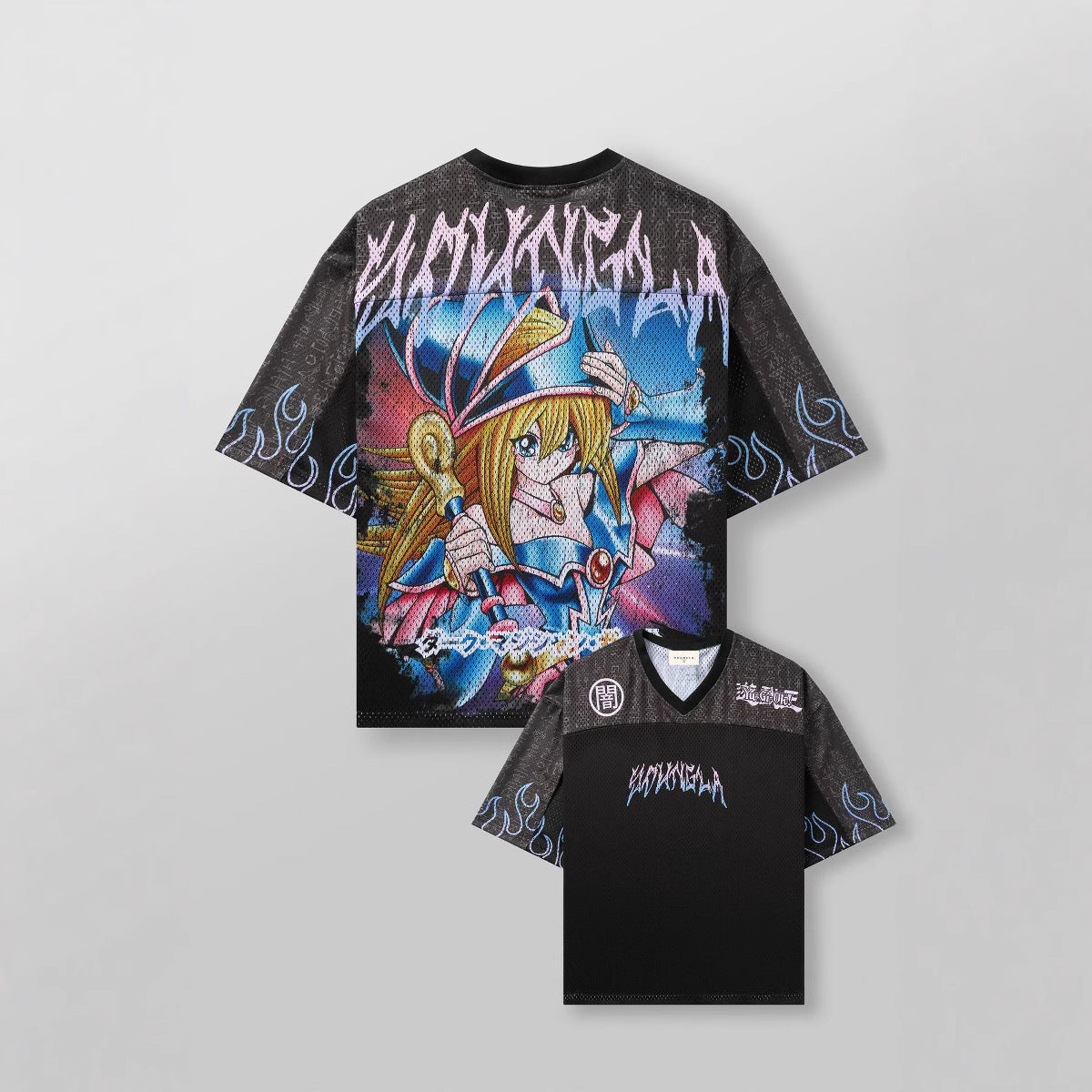 Men's Oversized Anime Print Gym T-Shirt