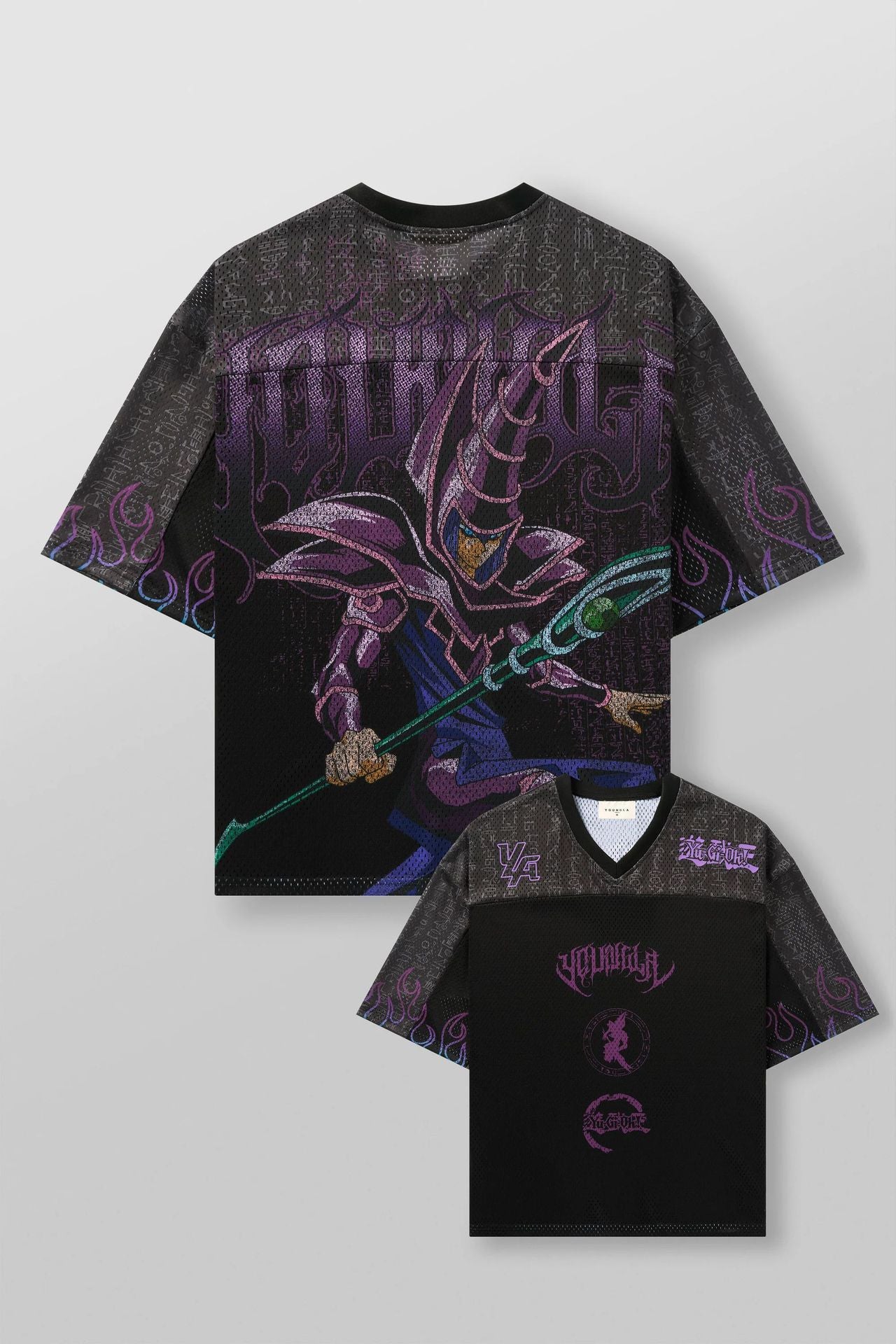 Men's Oversized Anime Print Gym T-Shirt