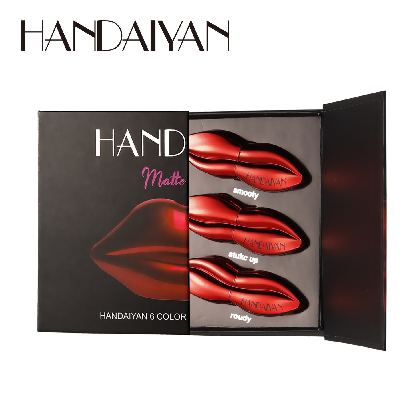 Handaiyan 5-Piece Liquid Blush Stick Set Shimmer Matte Easy-to-Blend Repair Blush