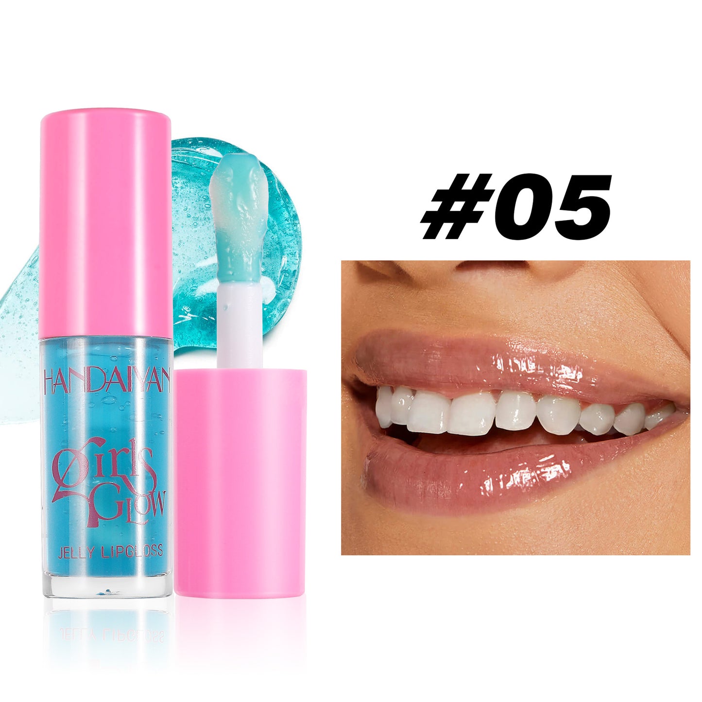 Handaiyan Transparent Pearl Lip Gloss Moisturising Water-Light Lip Lacquer