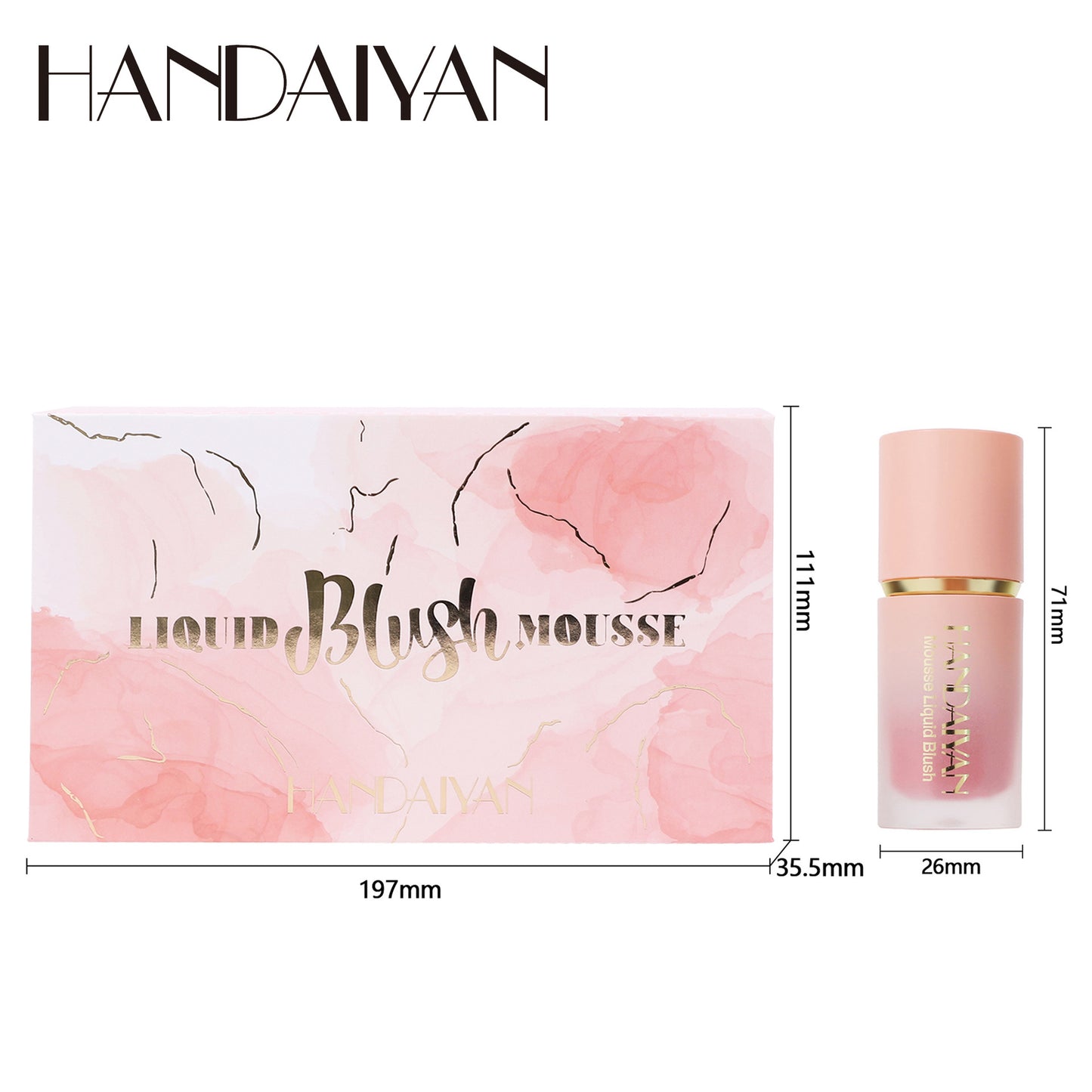 Handaiyan Four-Times Matte Lip Gloss Set Long Lasting No-Transfer Cup Lipstick