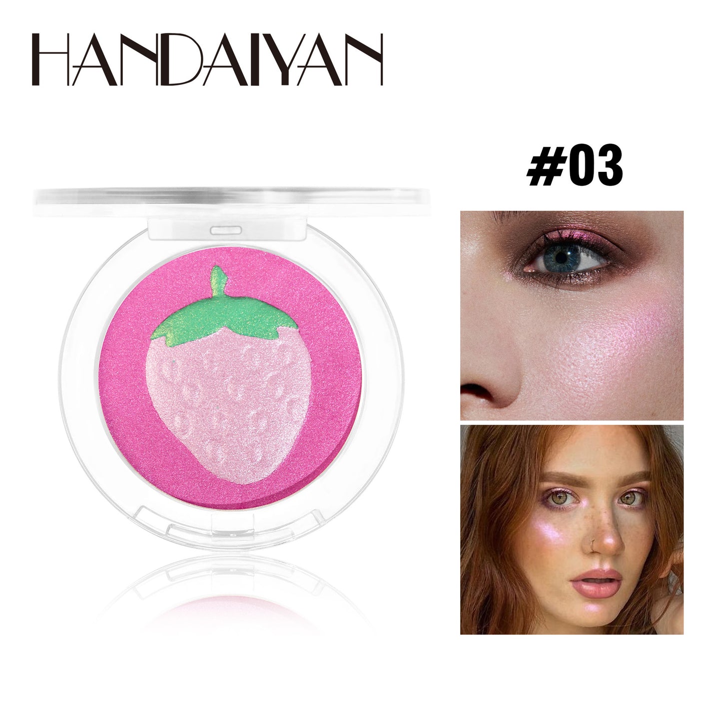 Handaiyan Fruit Series Highlight Powder Pearlescent Fine Glitter Brightening Makeup Palette