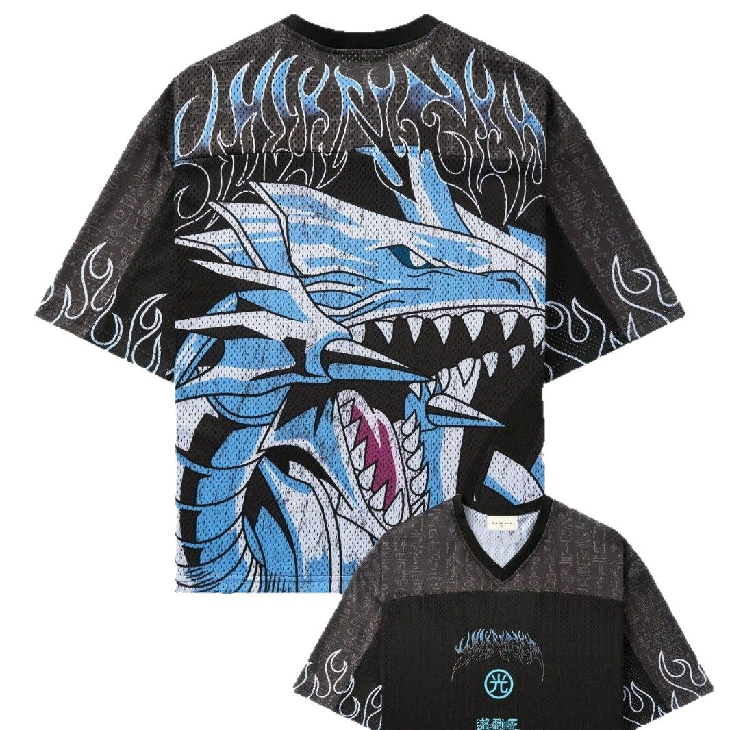 Men's Oversized Anime Print Gym T-Shirt