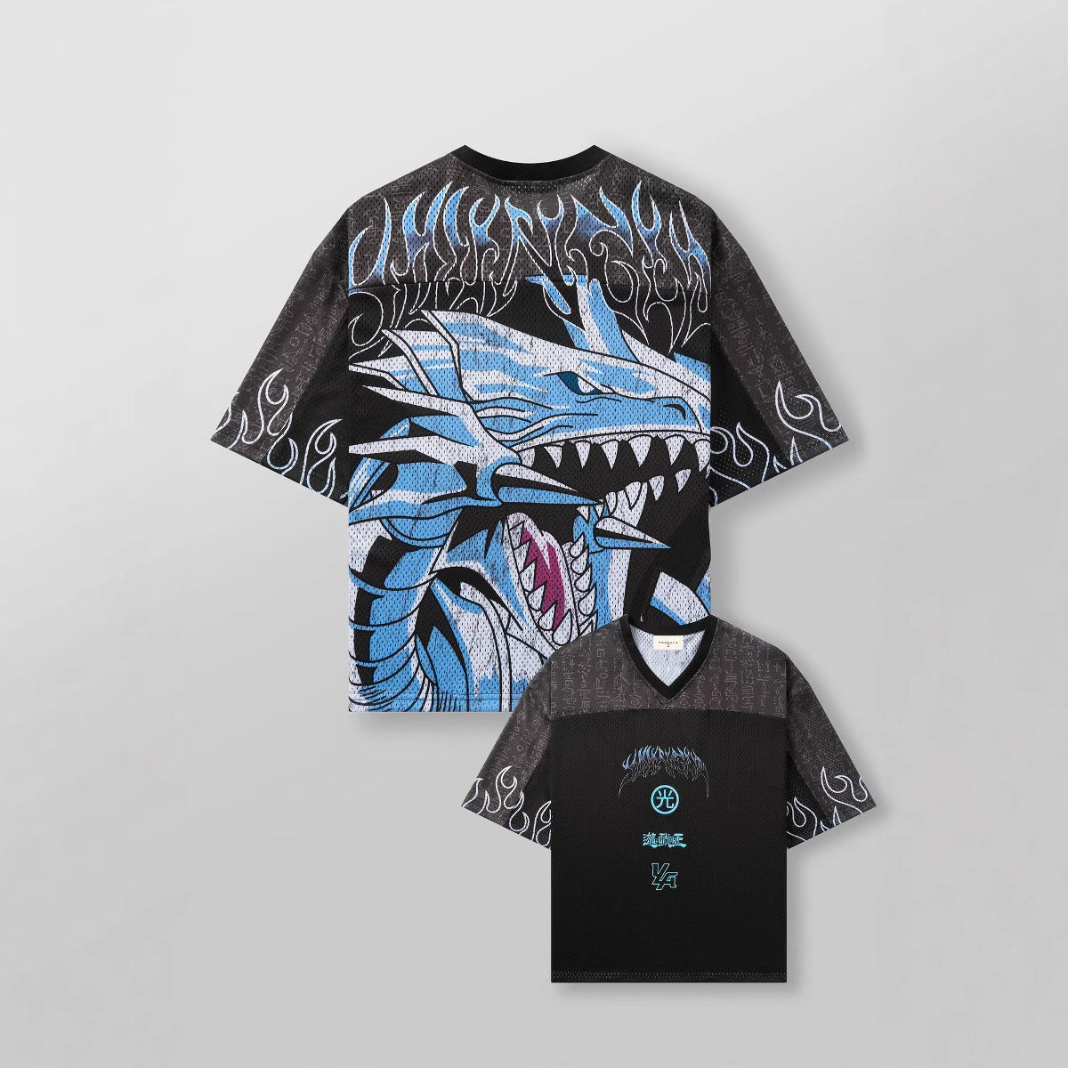 Men's Oversized Anime Print Gym T-Shirt