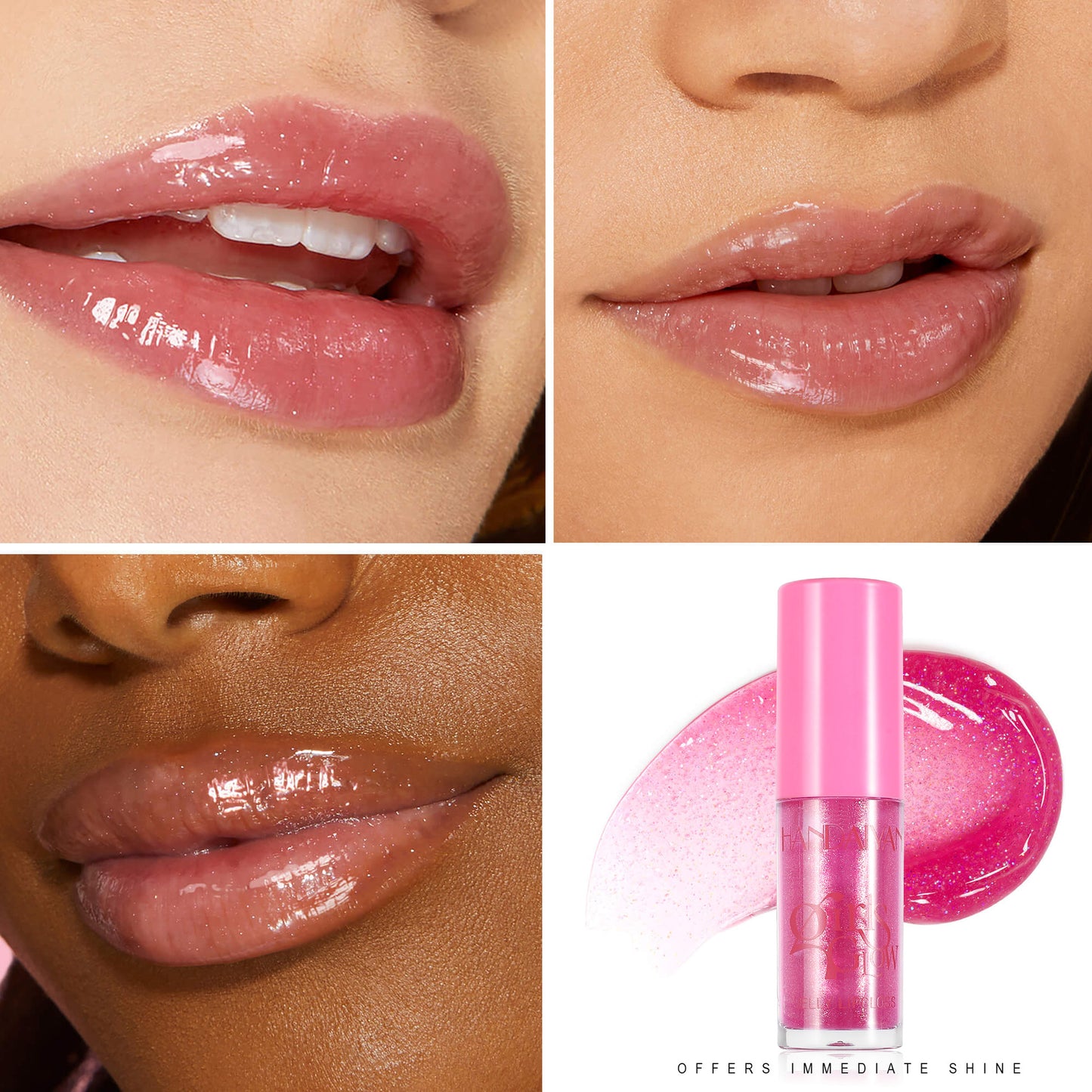 Handaiyan Transparent Pearl Lip Gloss Moisturising Water-Light Lip Lacquer