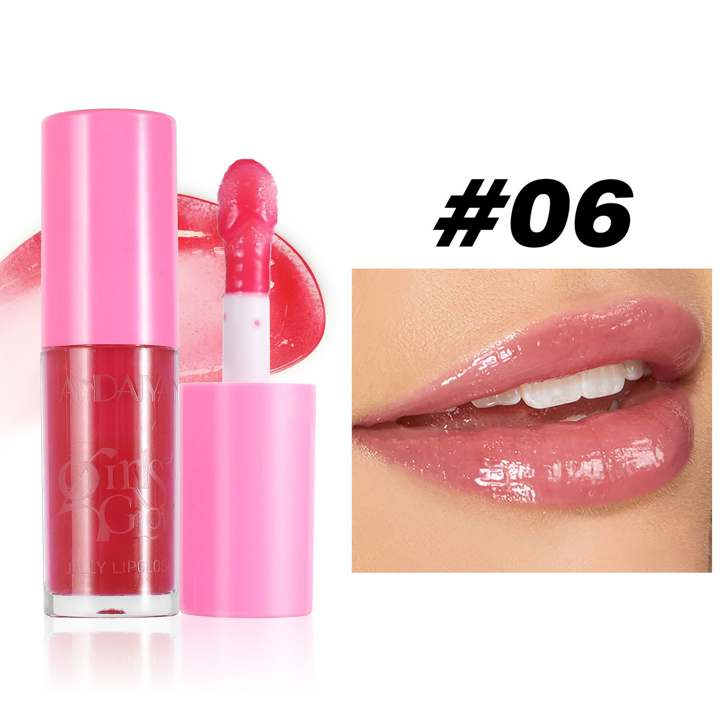 Handaiyan Transparent Pearl Lip Gloss Moisturising Water-Light Lip Lacquer