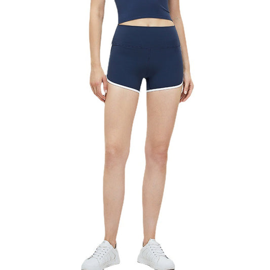 High Waist Yoga Shorts Women Quick-Drying Breathable Hip-Lifting Running Fitness Pants