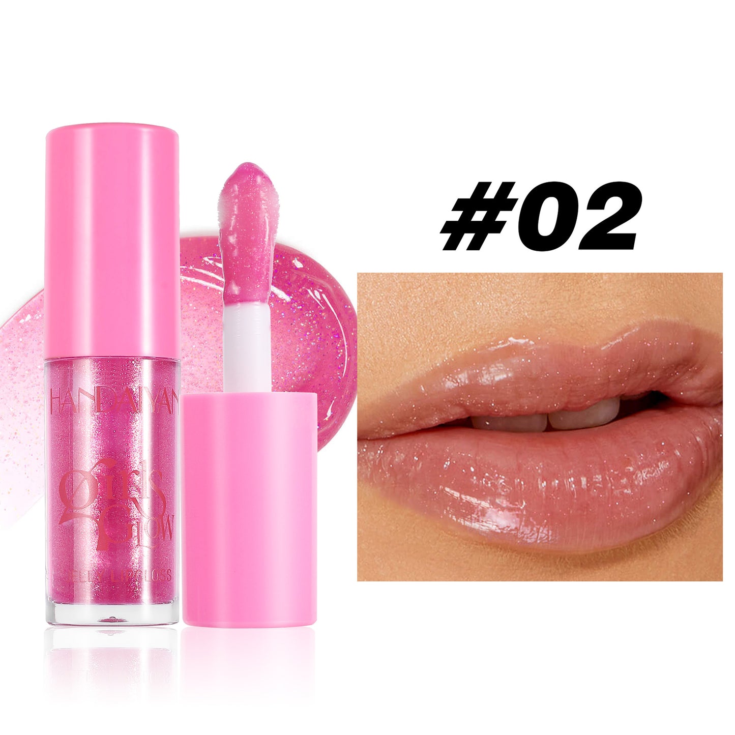 Handaiyan Transparent Pearl Lip Gloss Moisturising Water-Light Lip Lacquer