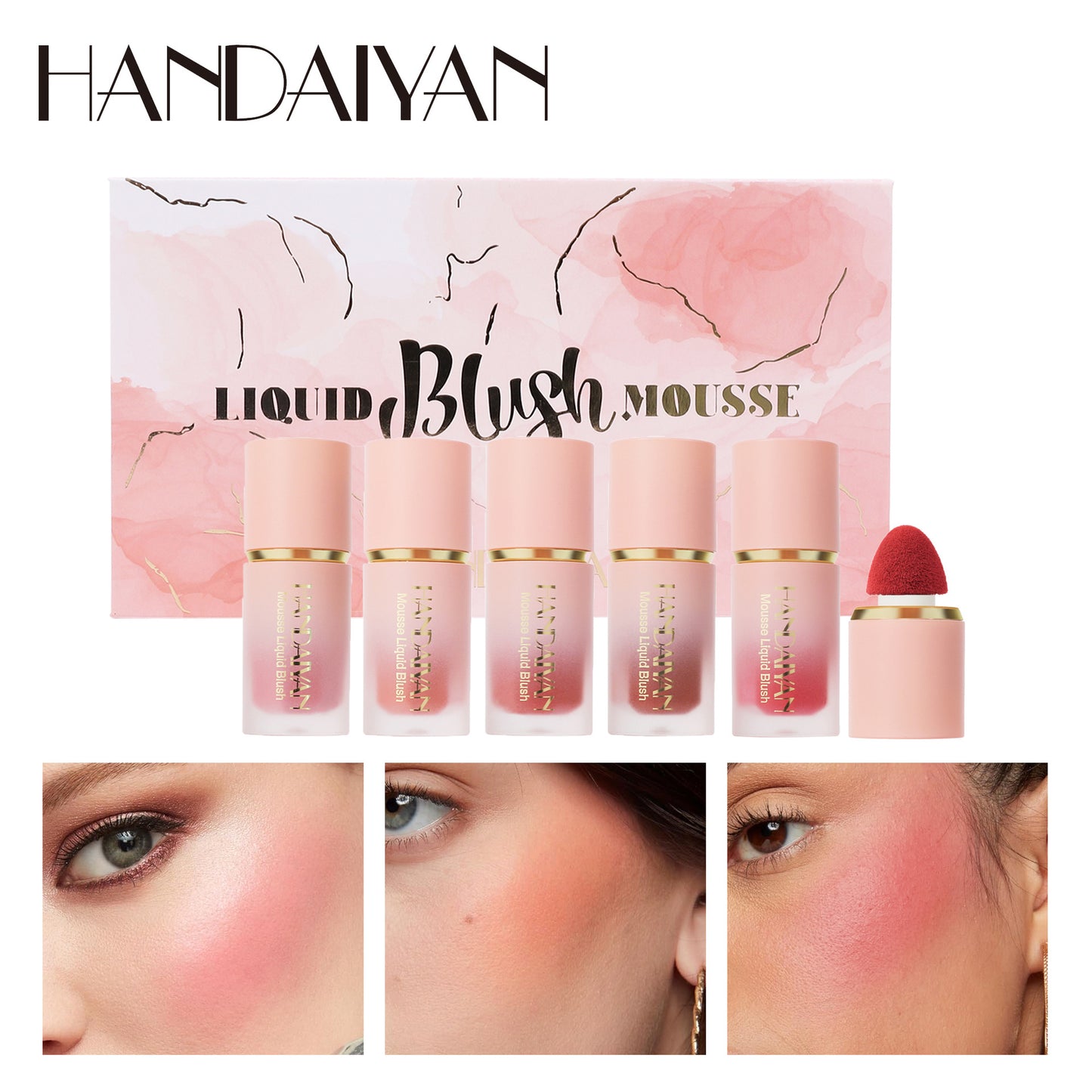 Handaiyan Four-Times Matte Lip Gloss Set Long Lasting No-Transfer Cup Lipstick