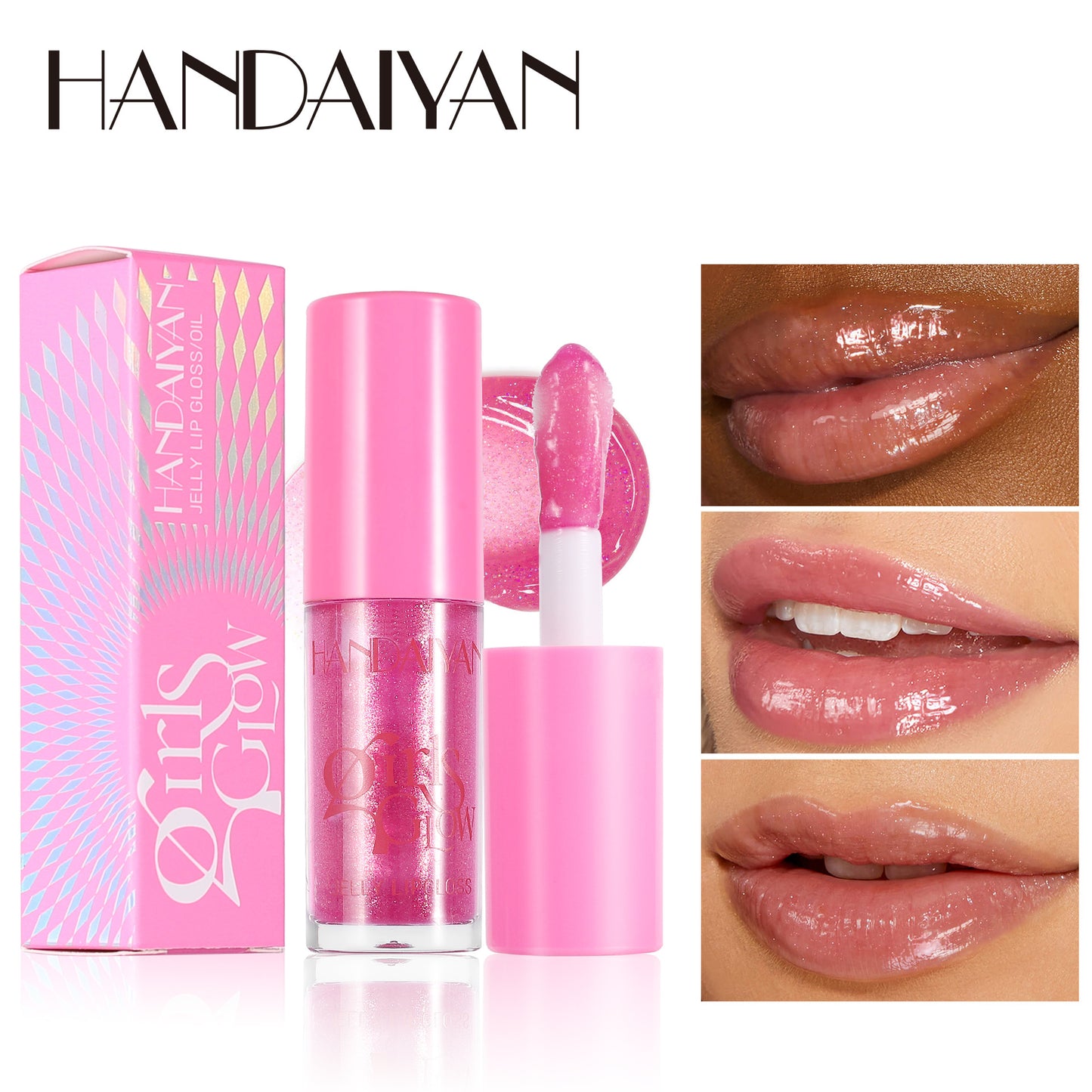 Handaiyan Transparent Pearl Lip Gloss Moisturising Water-Light Lip Lacquer
