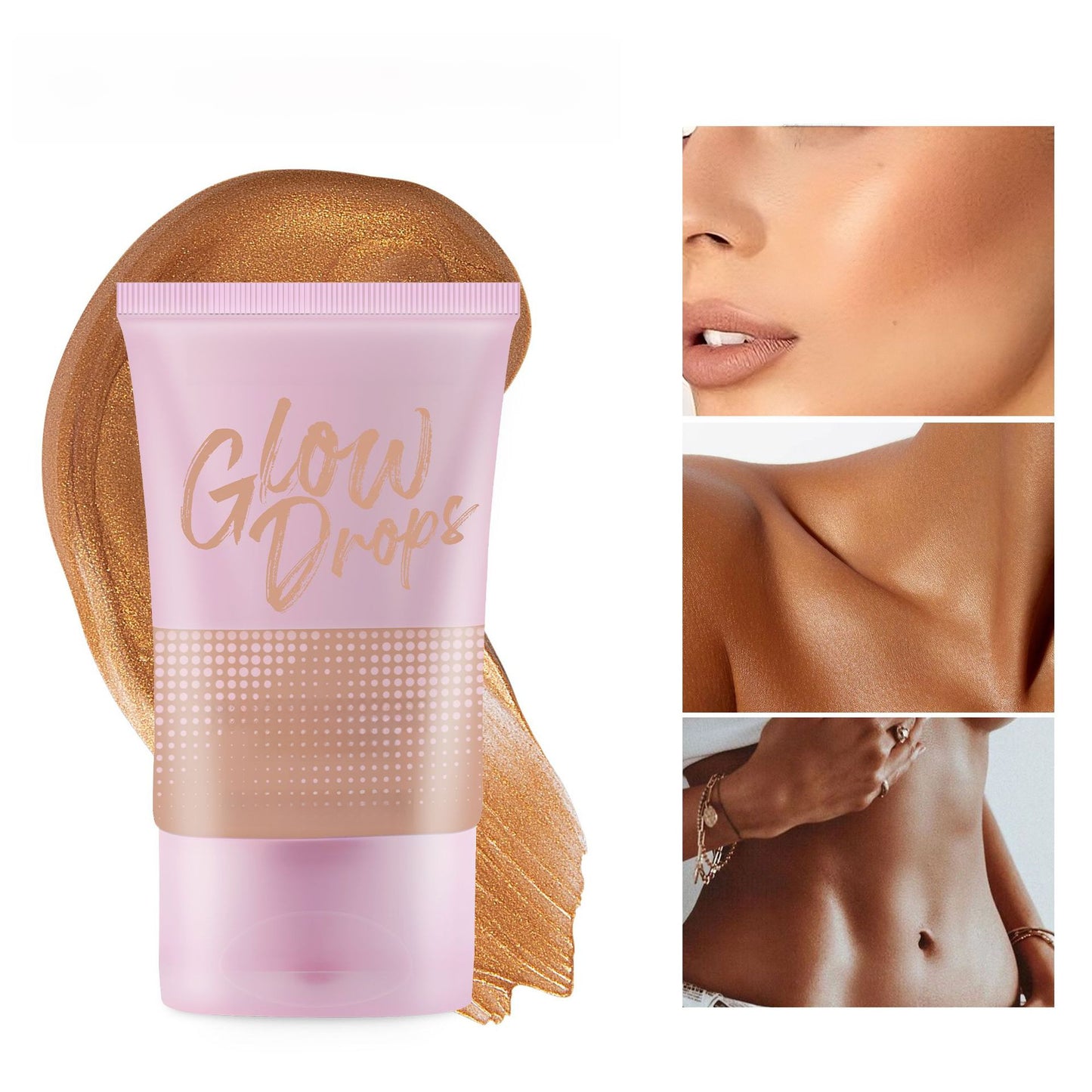 Handaiyan Wheat Bronze Liquid Foundation Pearlescent Gilding Concealer Makeup