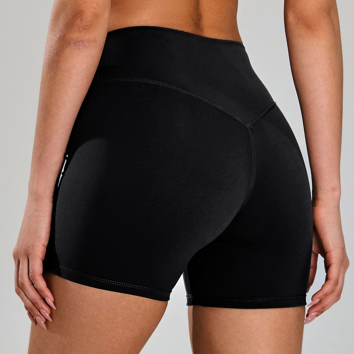 High Waist Yoga Shorts Women Nude-Feel Quick-Drying Breathable Hip-Lifting Fitness Shorts