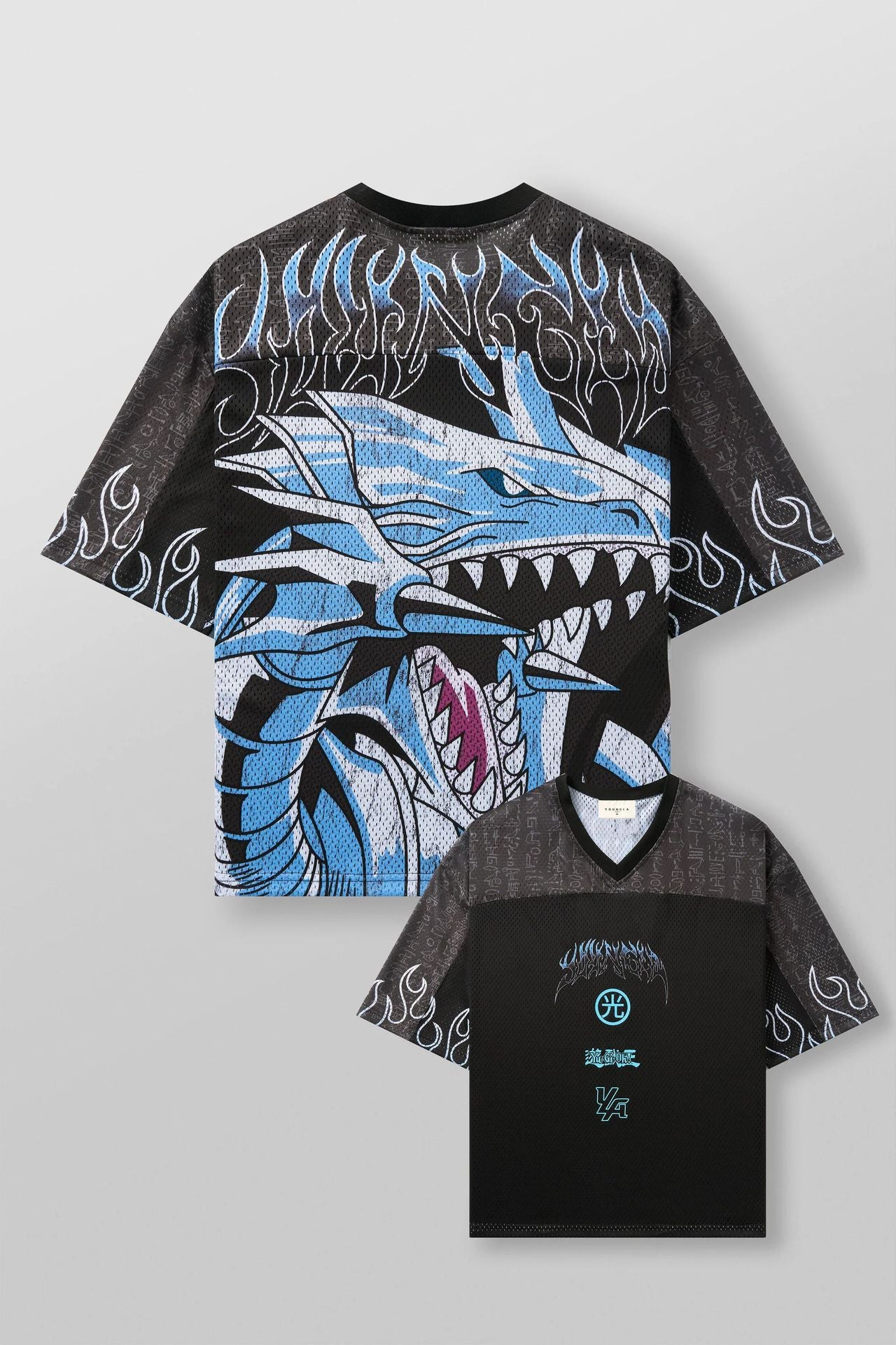 Men's Oversized Anime Print Gym T-Shirt