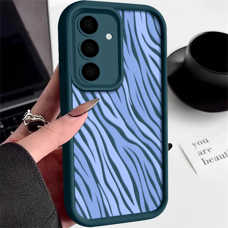 Chic Striped Silicone Phone Case for Samsung Galaxy Models - Ultimate Protection & Style
