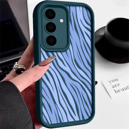 Chic Striped Silicone Phone Case for Samsung Galaxy Models - Ultimate Protection & Style