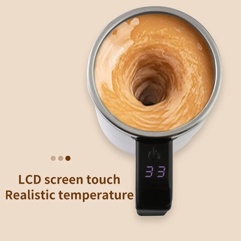 Revolutionary 380ML USB Rechargeable Self-Mixing Coffee Mug - The Ultimate Waterproof & Food Safe Companion for Coffee and Tea Enthusiasts