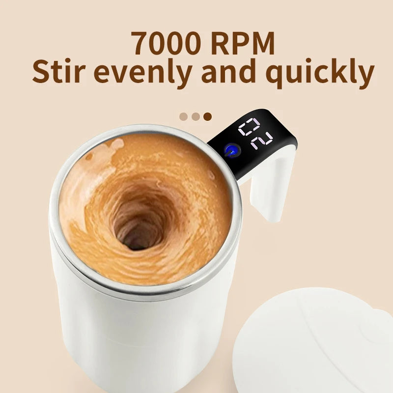 Revolutionary 380ML USB Rechargeable Self-Mixing Coffee Mug - The Ultimate Waterproof & Food Safe Companion for Coffee and Tea Enthusiasts