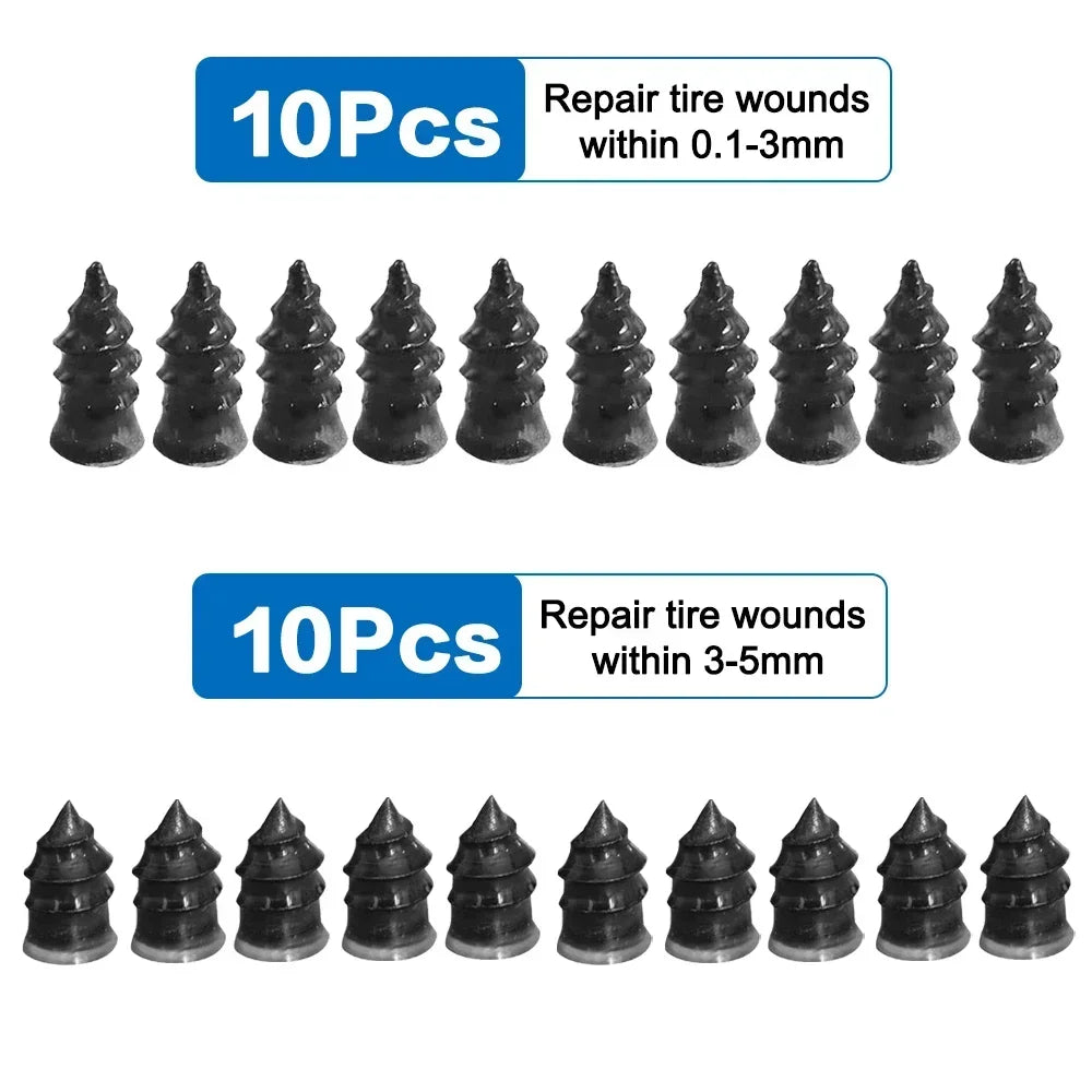 Revitalize Your Ride with the Ultimate Tire Puncture Repair Nail Kit - Perfect for Cars, Motorcycles, Scooters & Bikes!