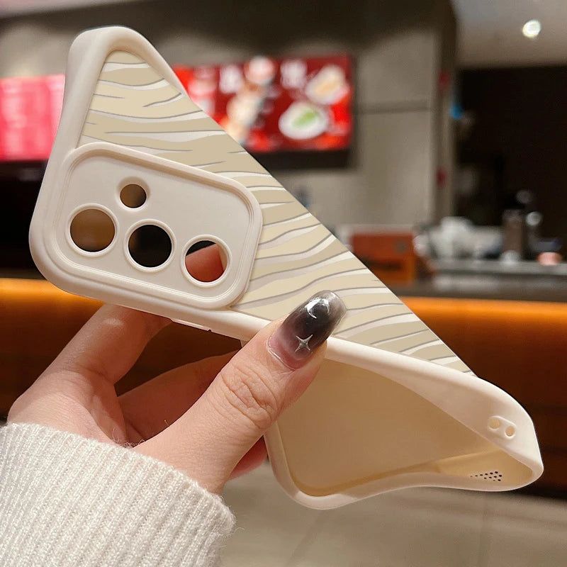Chic Striped Silicone Phone Case for Samsung Galaxy Models - Ultimate Protection & Style