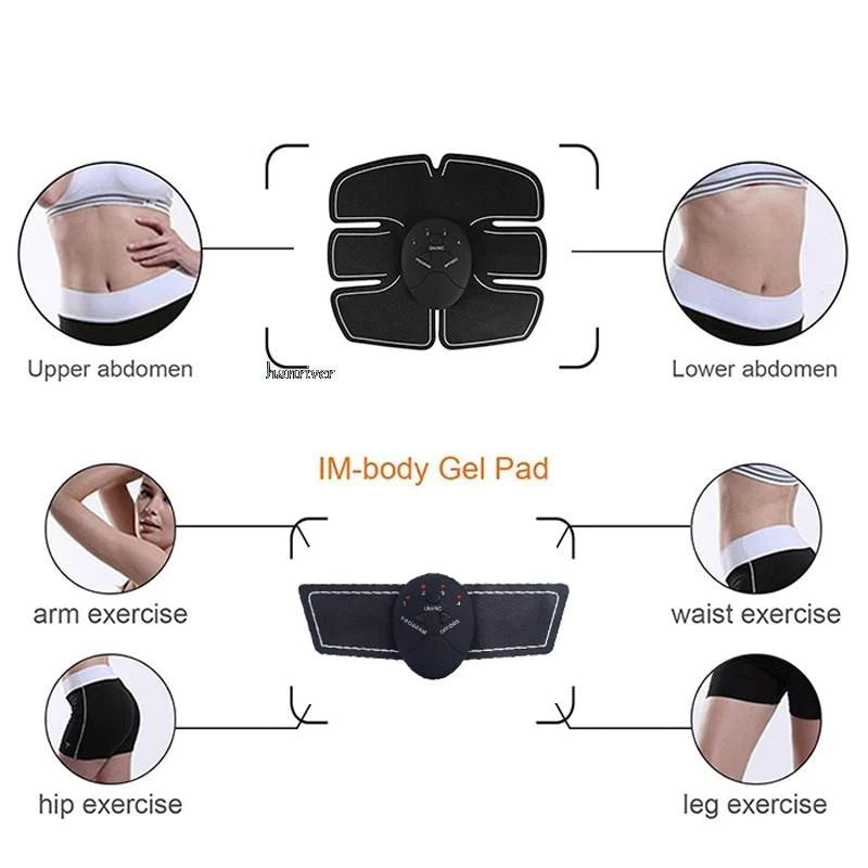 Ems Electric Muscle Stimulator - Ultimate Abdominal & Buttock Trainer for Six Pack Fitness and Slimming Massage