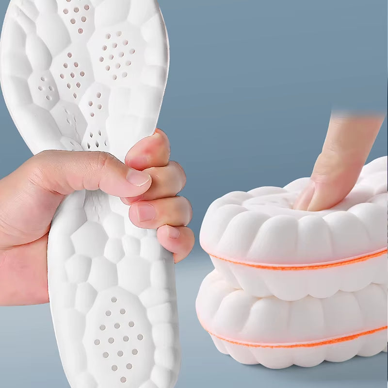 Experience Ultimate Comfort with Our Soft High Elasticity Latex Sport Insoles - Arch Support and Shock Absorption for Every Step!