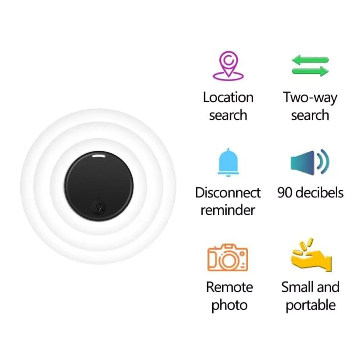 Discover Peace of Mind with Our Bluetooth Mini GPS Tracker - Ideal for Kids and Pets! Keep Your Loved Ones Safe Anytime, Anywhere!