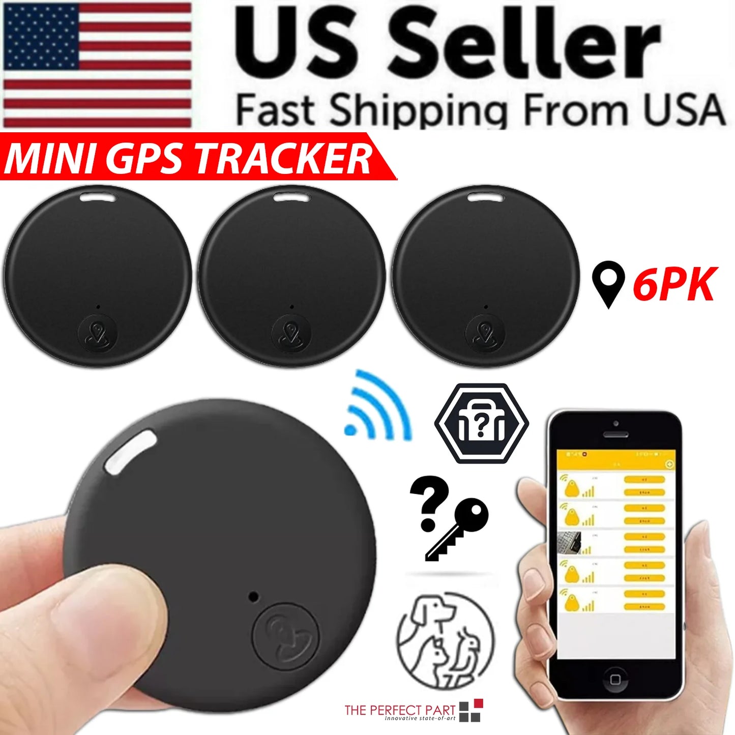Discover Peace of Mind with Our Bluetooth Mini GPS Tracker - Ideal for Kids and Pets! Keep Your Loved Ones Safe Anytime, Anywhere!