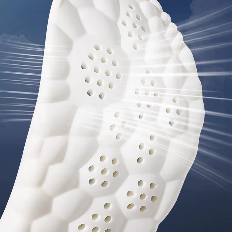 Experience Ultimate Comfort with Our Soft High Elasticity Latex Sport Insoles - Arch Support and Shock Absorption for Every Step!